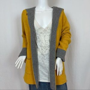A.IDA Italian cardigan sweater mustard yellow